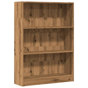 vidaXL Bookcase Artisian Oak 80x24x109 cm Engineered Wood