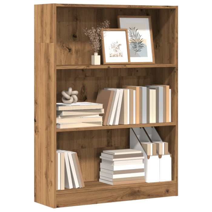 vidaXL Bookcase Artisian Oak 80x24x109 cm Engineered Wood