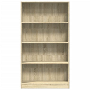 vidaXL Bookcase Sonoma Oak 80x24x143 cm Engineered Wood