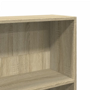 vidaXL Bookcase Sonoma Oak 80x24x143 cm Engineered Wood