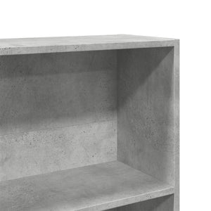 vidaXL Bookcase Concrete Grey 80x24x143 cm Engineered Wood