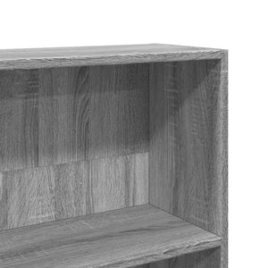 vidaXL Bookcase Grey Sonoma 80x24x143 cm Engineered Wood