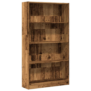 vidaXL Bookcase Old Wood 80x24x143 cm Engineered Wood