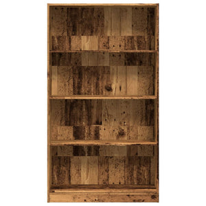 vidaXL Bookcase Old Wood 80x24x143 cm Engineered Wood