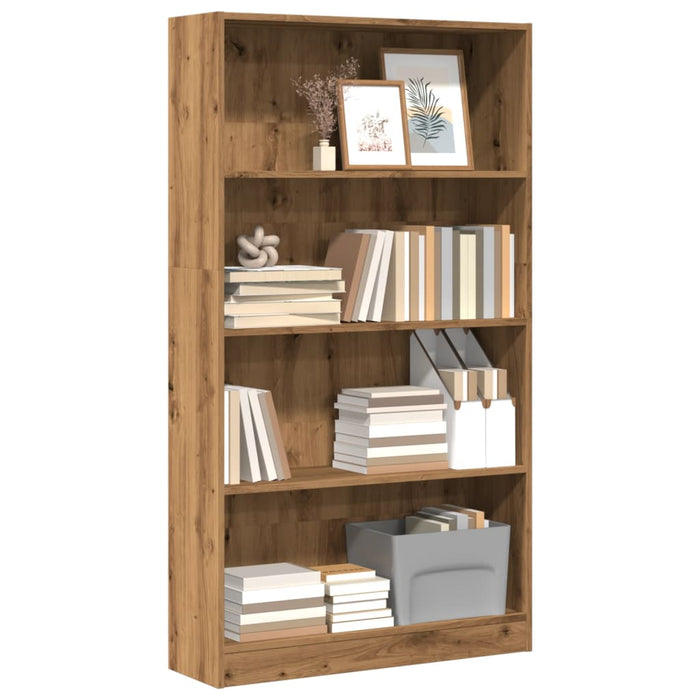 vidaXL Bookcase Artisian Oak 80x24x143 cm Engineered Wood