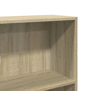 vidaXL Bookcase Sonoma Oak 80x24x176 cm Engineered Wood