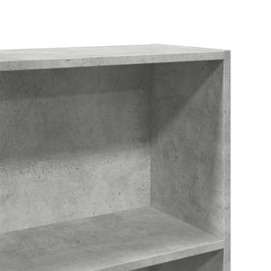 vidaXL Bookcase Concrete Grey 80x24x176 cm Engineered Wood