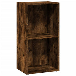 vidaXL Bookcase Smoked Oak 40x30x77 cm Engineered Wood