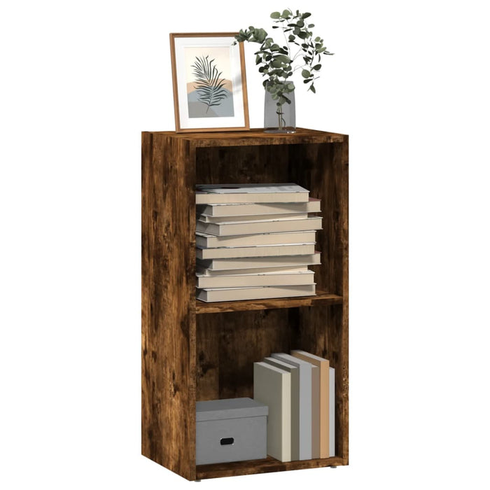 vidaXL Bookcase Smoked Oak 40x30x77 cm Engineered Wood