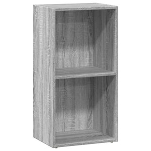 vidaXL Bookcase Grey Sonoma 40x30x77 cm Engineered Wood