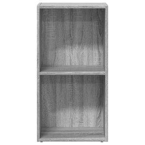 vidaXL Bookcase Grey Sonoma 40x30x77 cm Engineered Wood