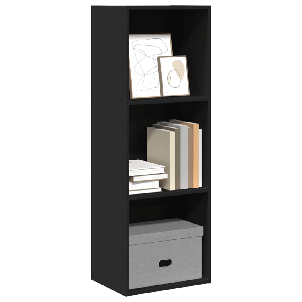 vidaXL Bookcase Black 40x30x114 cm Engineered Wood