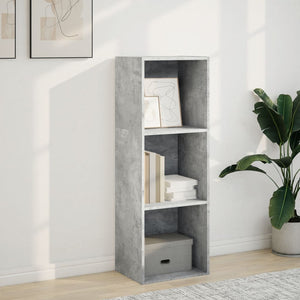 vidaXL Bookcase Concrete Grey 40x30x114 cm Engineered Wood