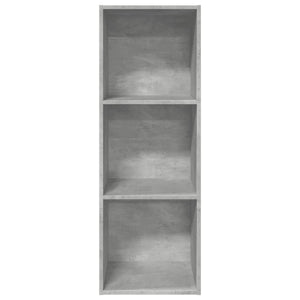 vidaXL Bookcase Concrete Grey 40x30x114 cm Engineered Wood