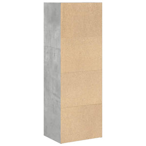 vidaXL Bookcase Concrete Grey 40x30x114 cm Engineered Wood