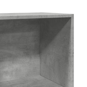 vidaXL Bookcase Concrete Grey 40x30x114 cm Engineered Wood