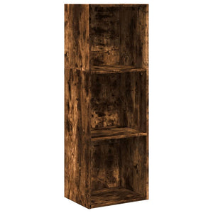 vidaXL Bookcase Smoked Oak 40x30x114 cm Engineered Wood