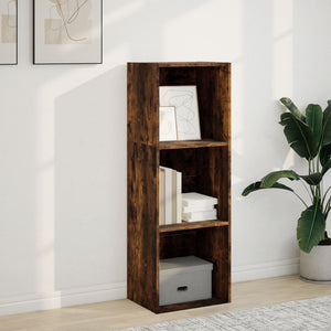 vidaXL Bookcase Smoked Oak 40x30x114 cm Engineered Wood