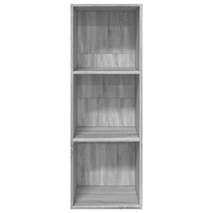 vidaXL Bookcase Grey Sonoma 40x30x114 cm Engineered Wood