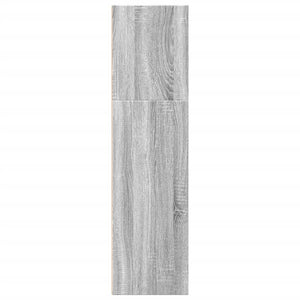 vidaXL Bookcase Grey Sonoma 40x30x114 cm Engineered Wood