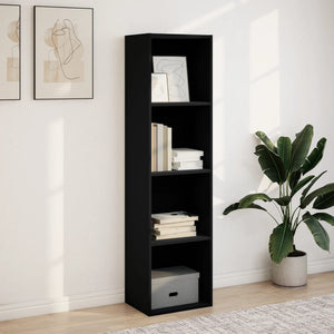 vidaXL Bookcase Black 40x30x152 cm Engineered Wood