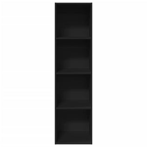 vidaXL Bookcase Black 40x30x152 cm Engineered Wood