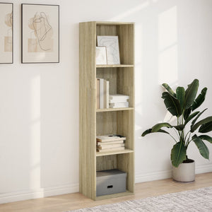 vidaXL Bookcase Sonoma Oak 40x30x152 cm Engineered Wood