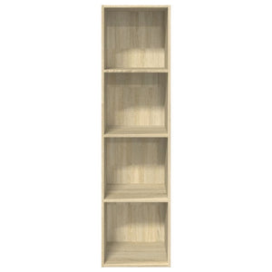 vidaXL Bookcase Sonoma Oak 40x30x152 cm Engineered Wood