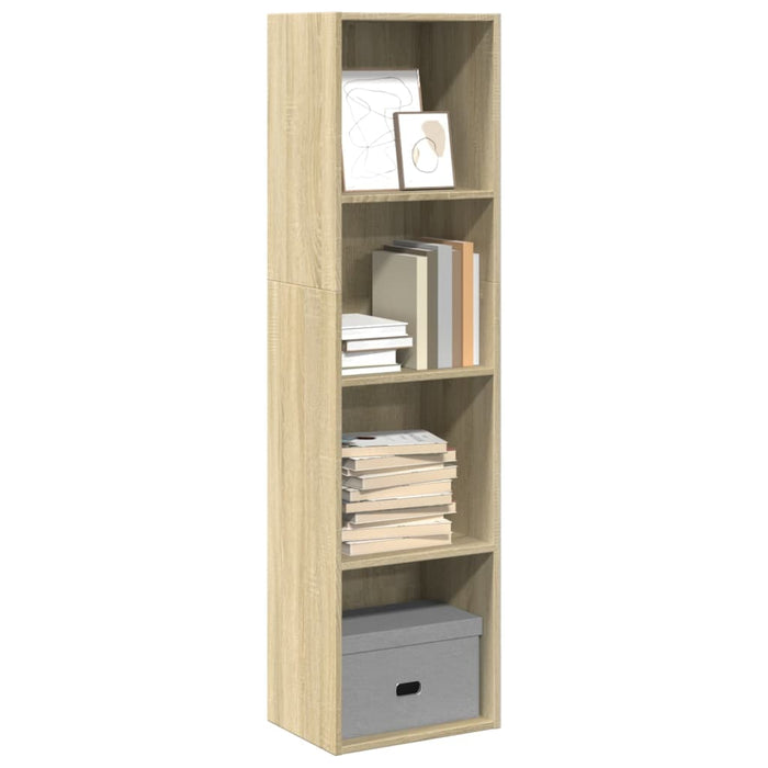 vidaXL Bookcase Sonoma Oak 40x30x152 cm Engineered Wood