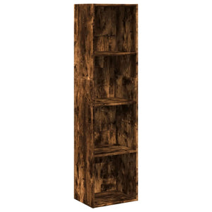 vidaXL Bookcase Smoked Oak 40x30x152 cm Engineered Wood