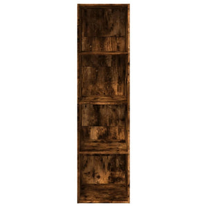 vidaXL Bookcase Smoked Oak 40x30x152 cm Engineered Wood