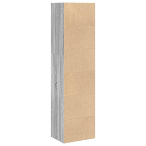 vidaXL Bookcase Grey Sonoma 40x30x152 cm Engineered Wood