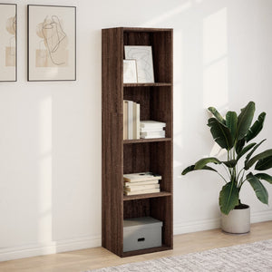 vidaXL Bookcase Brown Oak 40x30x152 cm Engineered Wood