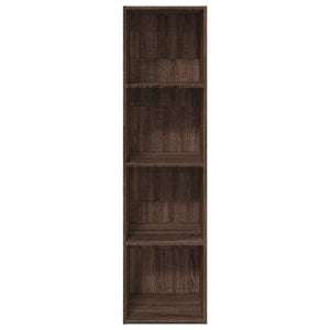 vidaXL Bookcase Brown Oak 40x30x152 cm Engineered Wood