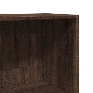 vidaXL Bookcase Brown Oak 40x30x152 cm Engineered Wood