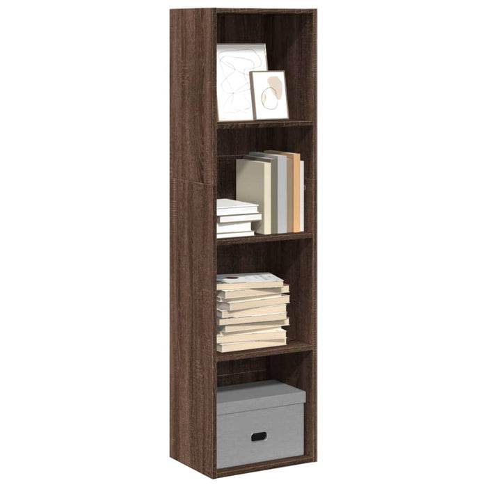 vidaXL Bookcase Brown Oak 40x30x152 cm Engineered Wood