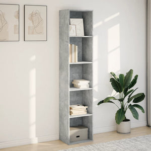 vidaXL Bookcase Concrete Grey 40x30x189 cm Engineered Wood