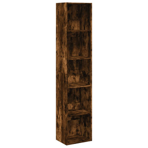 vidaXL Bookcase Smoked Oak 40x30x189 cm Engineered Wood