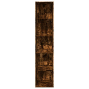 vidaXL Bookcase Smoked Oak 40x30x189 cm Engineered Wood