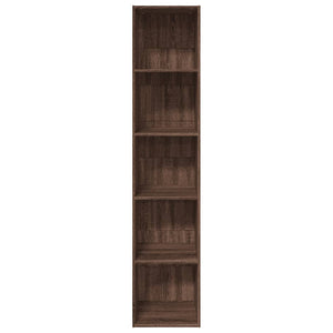 vidaXL Bookcase Brown Oak 40x30x189 cm Engineered Wood