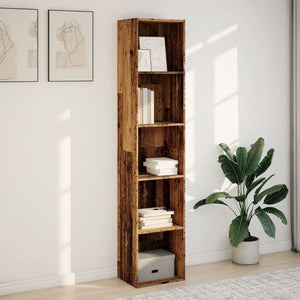 vidaXL Bookcase Old Wood 40x30x189 cm Engineered Wood