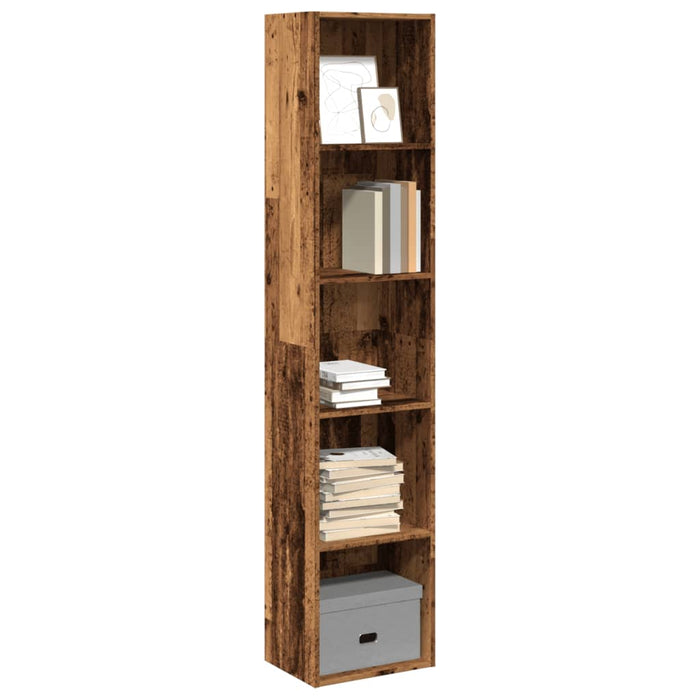 vidaXL Bookcase Old Wood 40x30x189 cm Engineered Wood