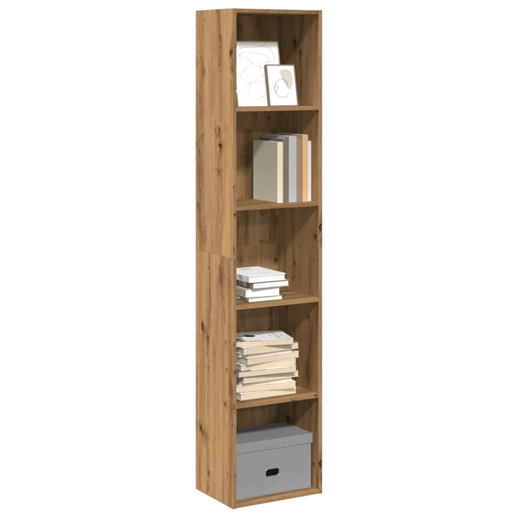 vidaXL Bookcase Artisian Oak 40x30x189 cm Engineered Wood