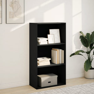 vidaXL Bookcase Black 60x30x114 cm Engineered Wood