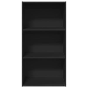 vidaXL Bookcase Black 60x30x114 cm Engineered Wood