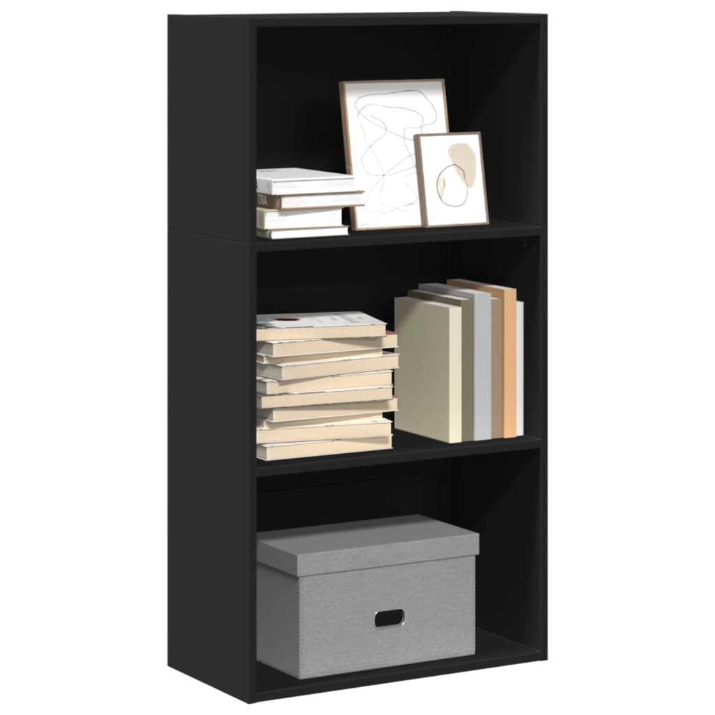 vidaXL Bookcase Black 60x30x114 cm Engineered Wood