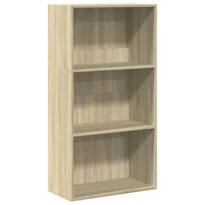 vidaXL Bookcase Sonoma Oak 60x30x114 cm Engineered Wood