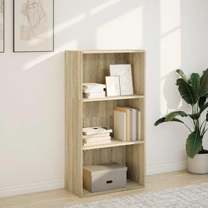 vidaXL Bookcase Sonoma Oak 60x30x114 cm Engineered Wood