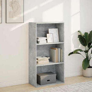 vidaXL Bookcase Concrete Grey 60x30x114 cm Engineered Wood