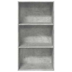 vidaXL Bookcase Concrete Grey 60x30x114 cm Engineered Wood